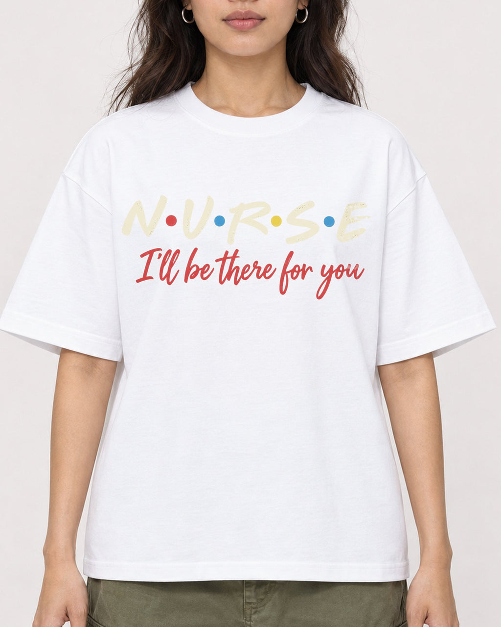 Mockup Boxy Heavyweight Tee White female close-up 02