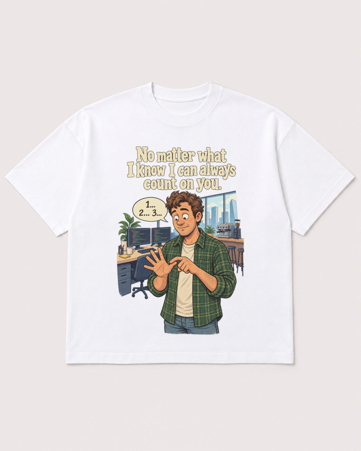 Mockup Boxy Heavyweight Tee White product