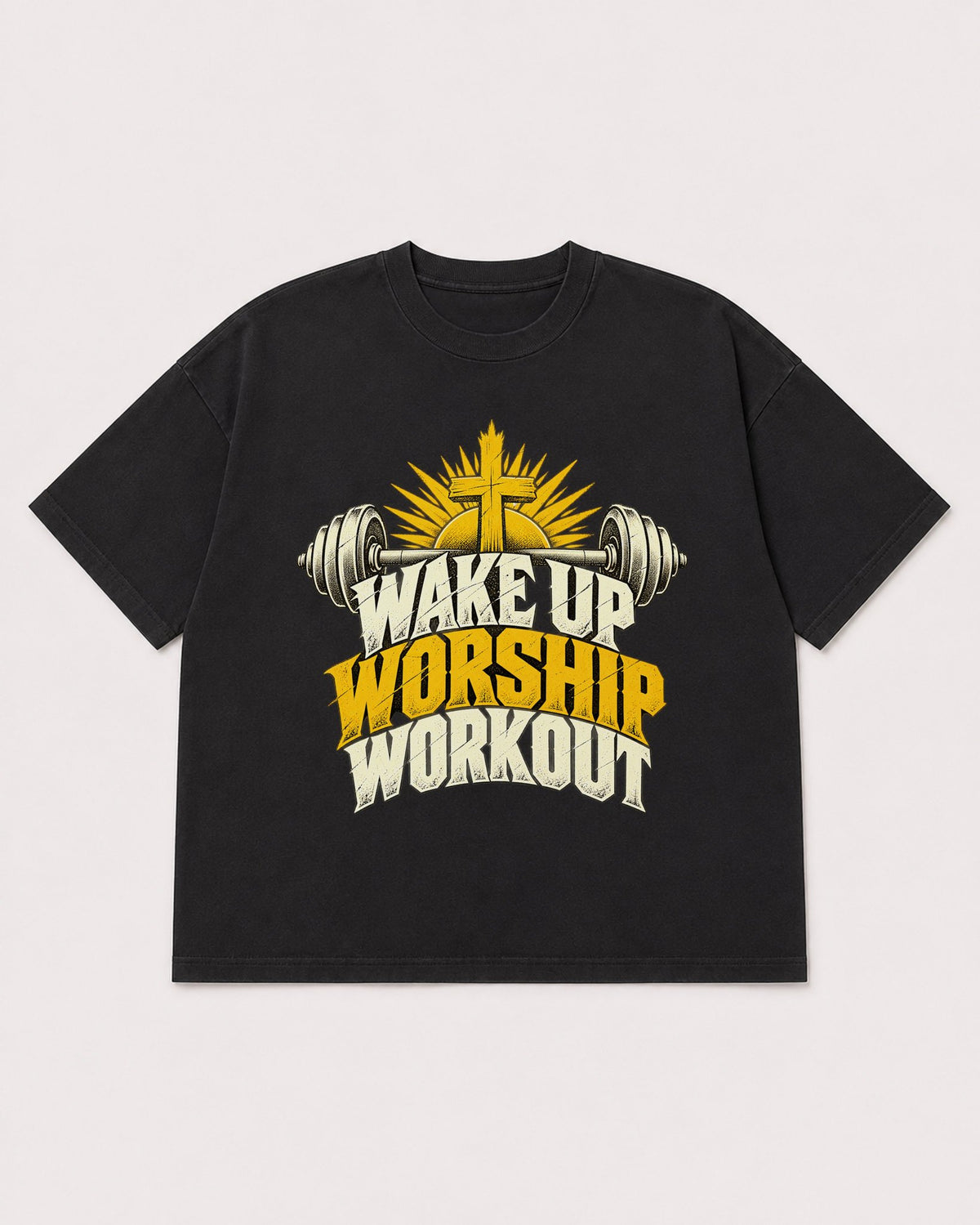 Mockup Boxy Heavyweight Tee Black product
