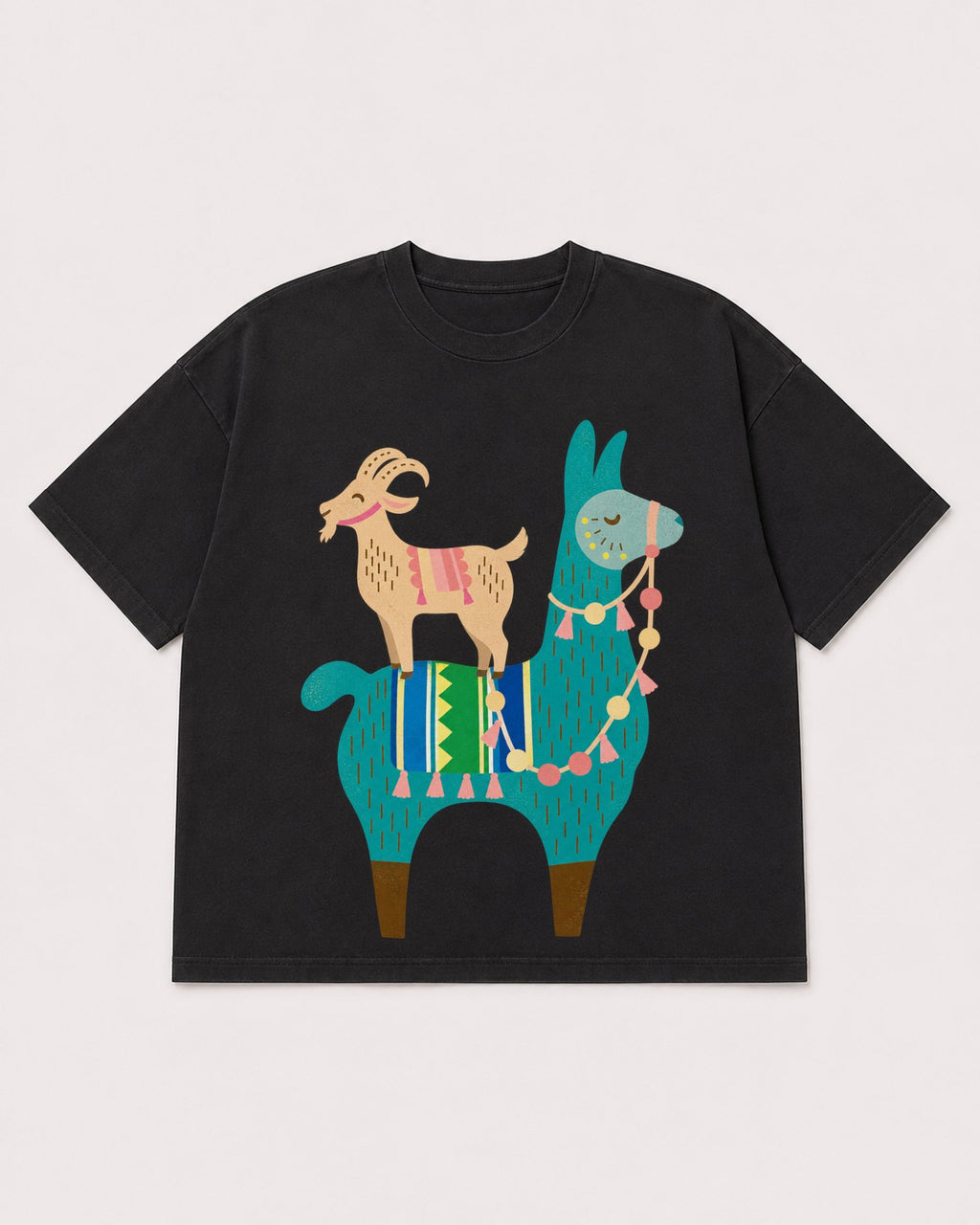 Mockup Boxy Heavyweight Tee Black product