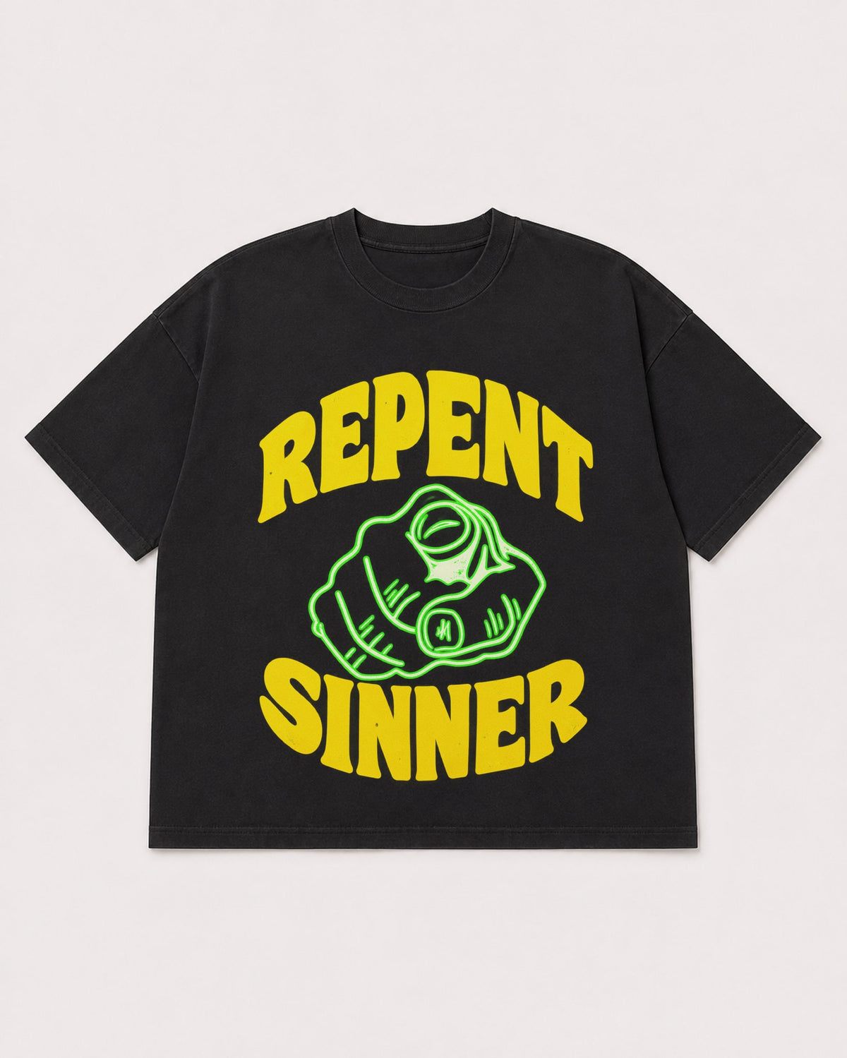 Mockup Boxy Heavyweight Tee Black product