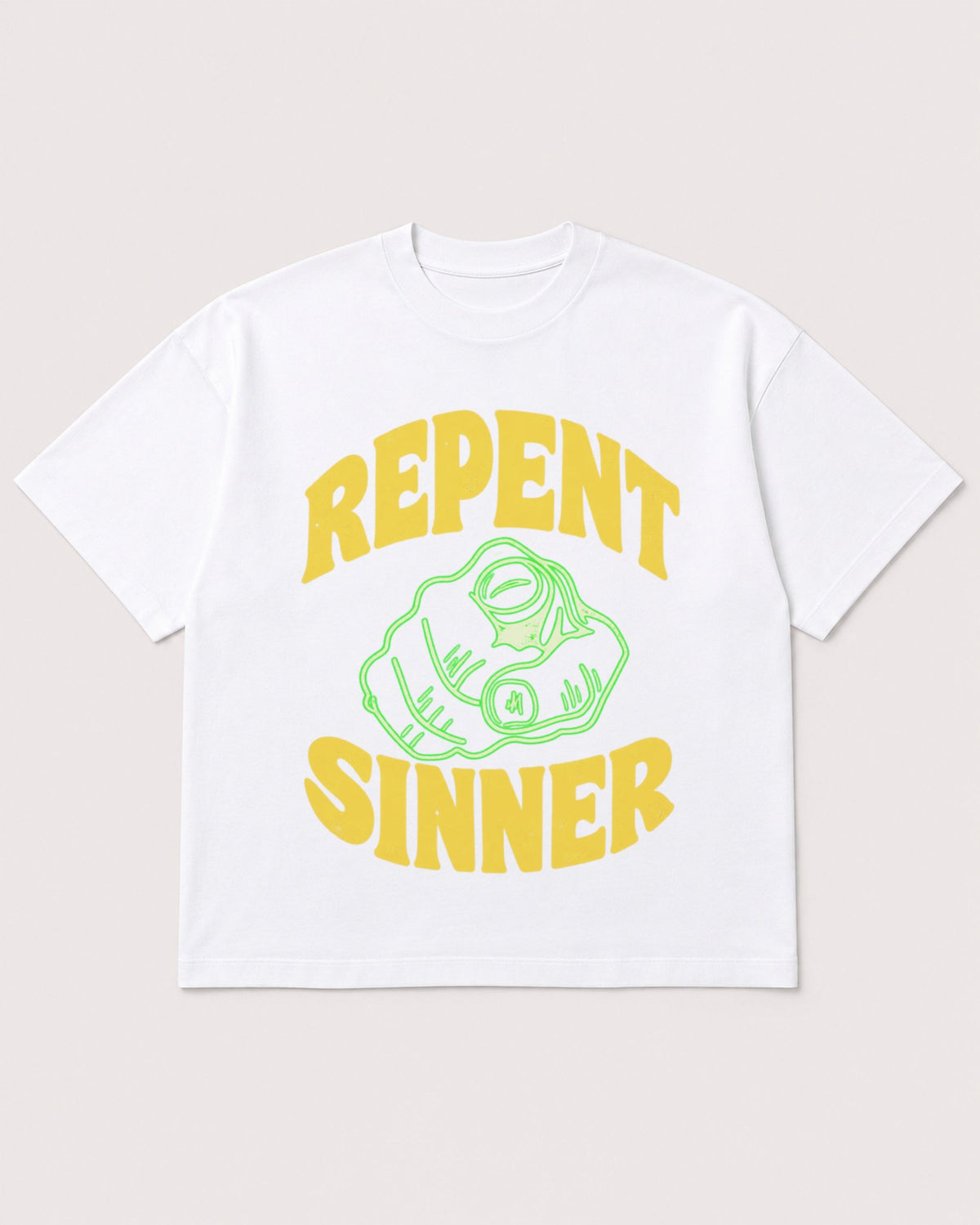 Mockup Boxy Heavyweight Tee White product