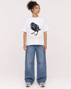 Mockup Boxy Heavyweight Tee White female full-body 20