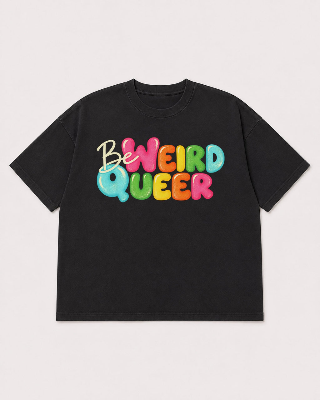 Mockup Boxy Heavyweight Tee Black product