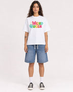 Mockup Boxy Heavyweight Tee White female full-body 06