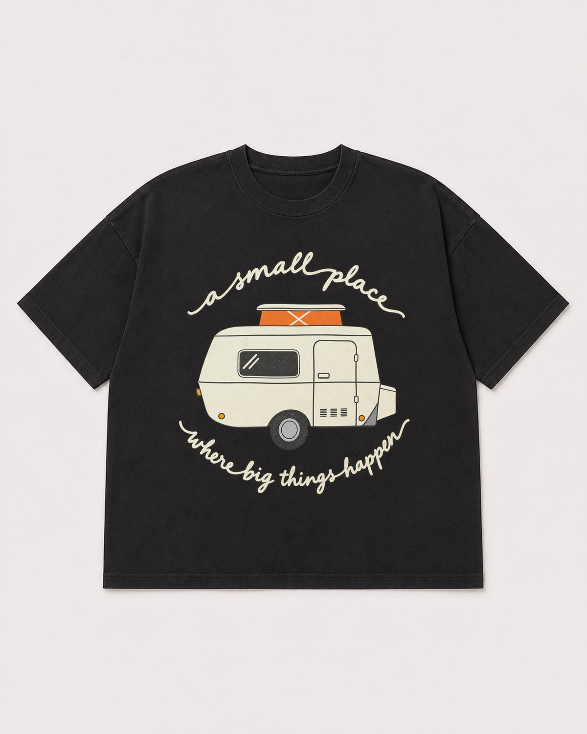 Mockup Boxy Heavyweight Tee Black product