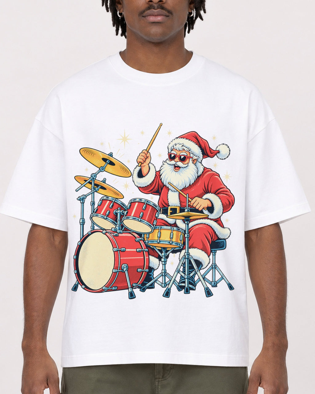 Mockup Boxy Heavyweight Tee White male close-up 04