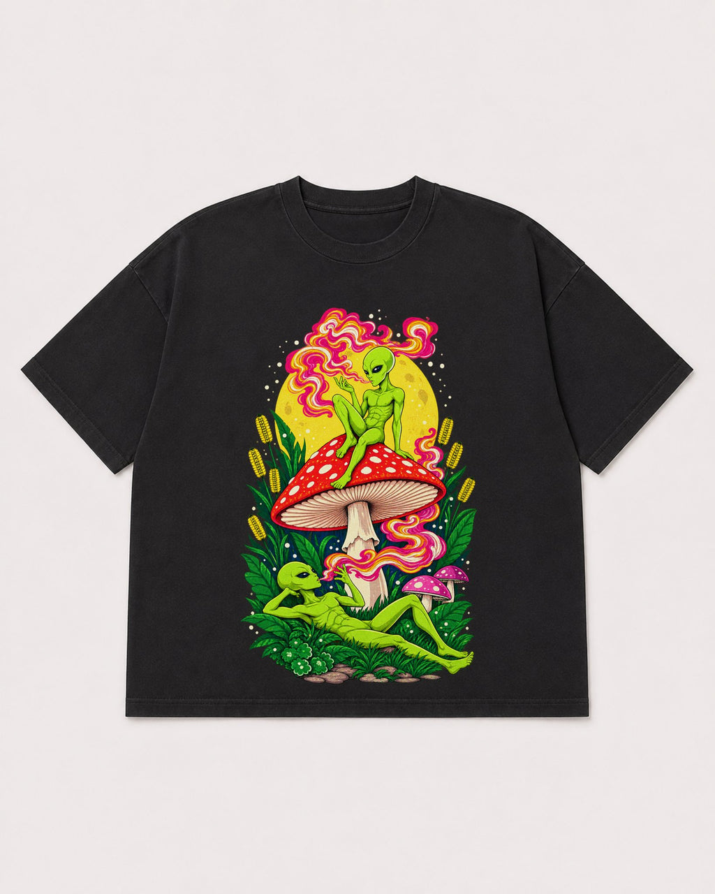 Mockup Boxy Heavyweight Tee Black product