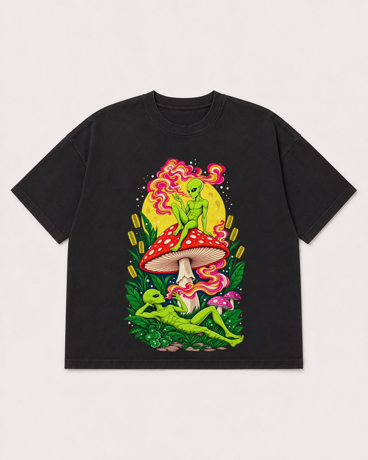 Mockup Boxy Heavyweight Tee Black product