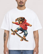 Mockup Boxy Heavyweight Tee White male close-up 12