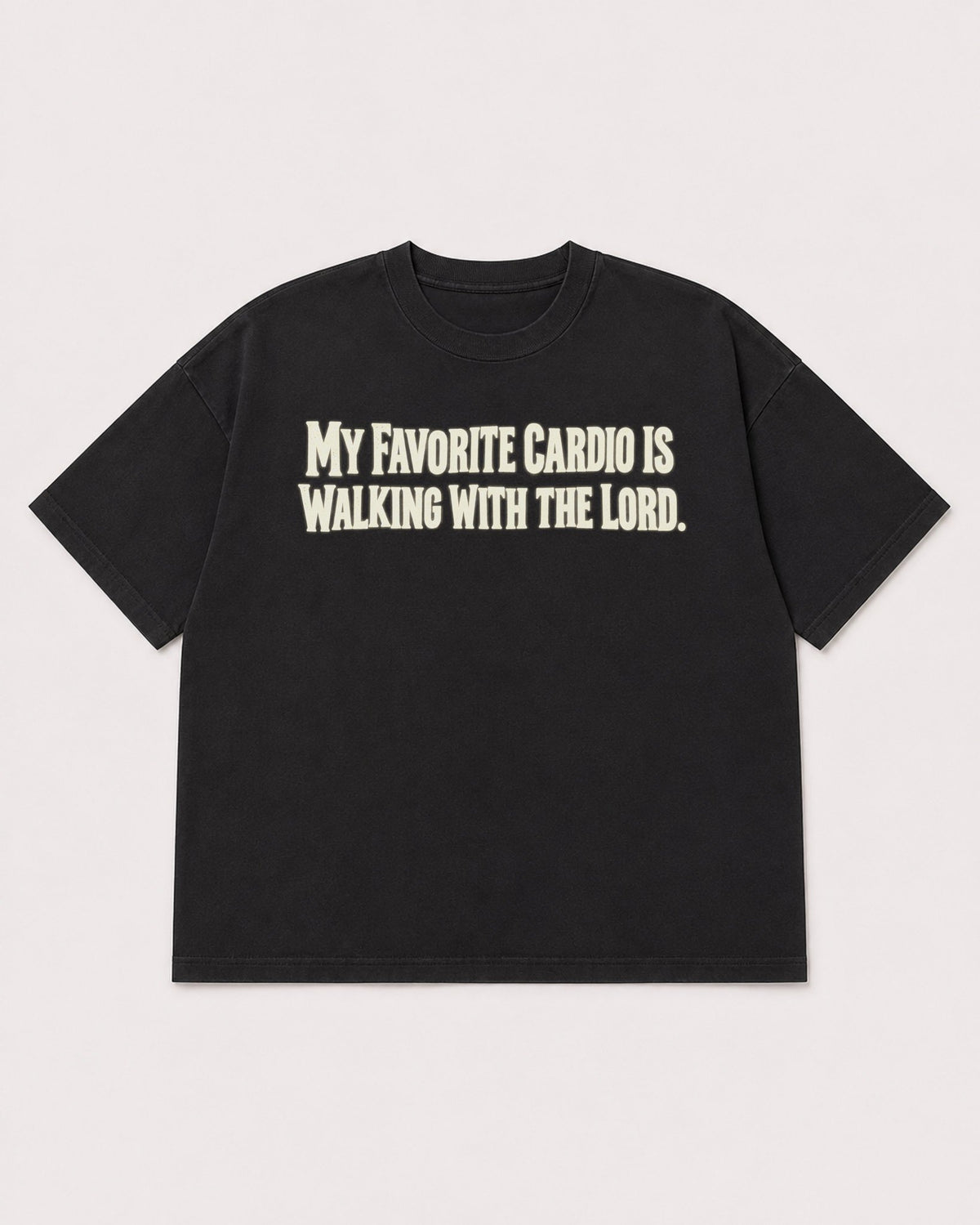 Mockup Boxy Heavyweight Tee Black product