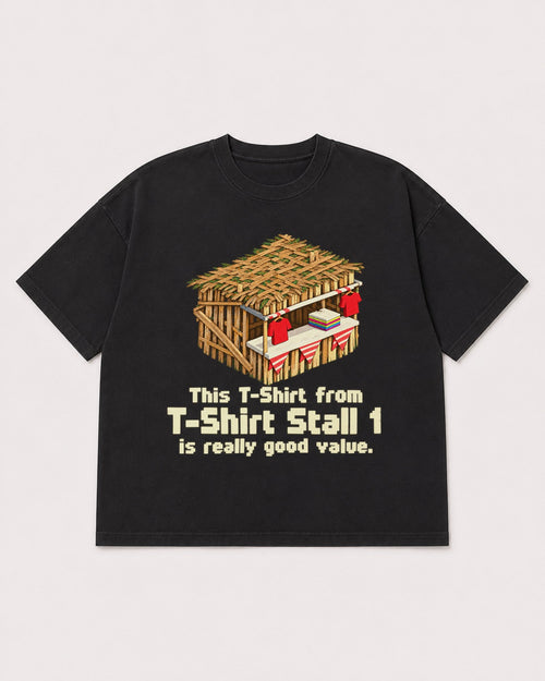 Mockup Boxy Heavyweight Tee Black product