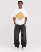 Mockup Boxy Heavyweight Tee White male full-body 05