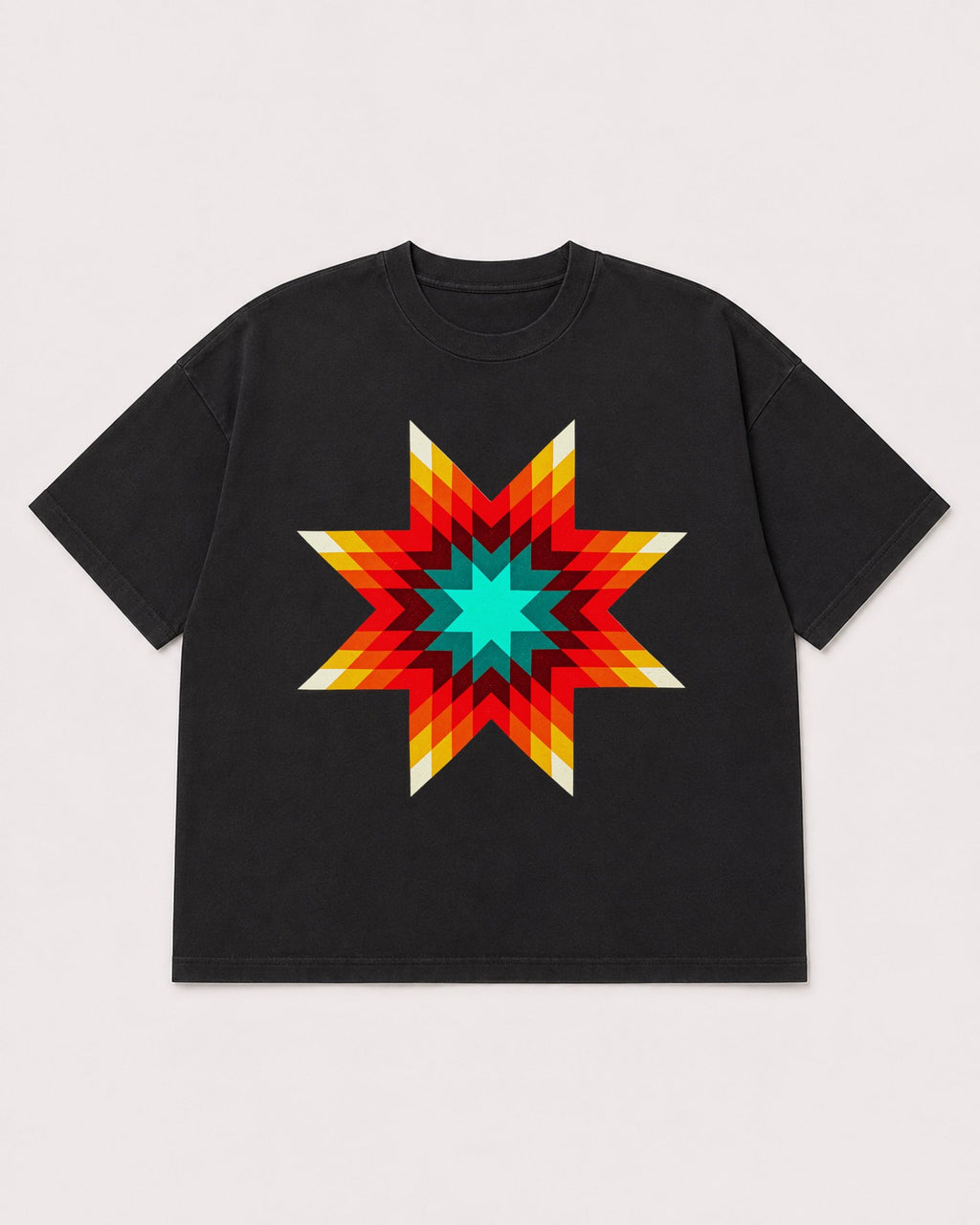 Mockup Boxy Heavyweight Tee Black product