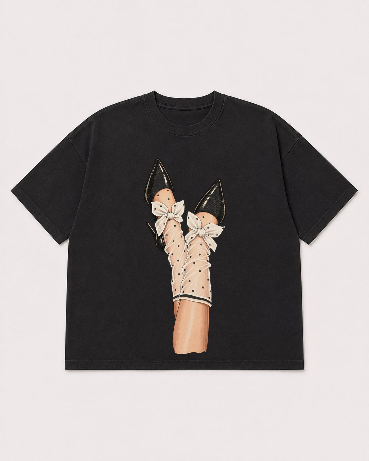 Mockup Boxy Heavyweight Tee Black product
