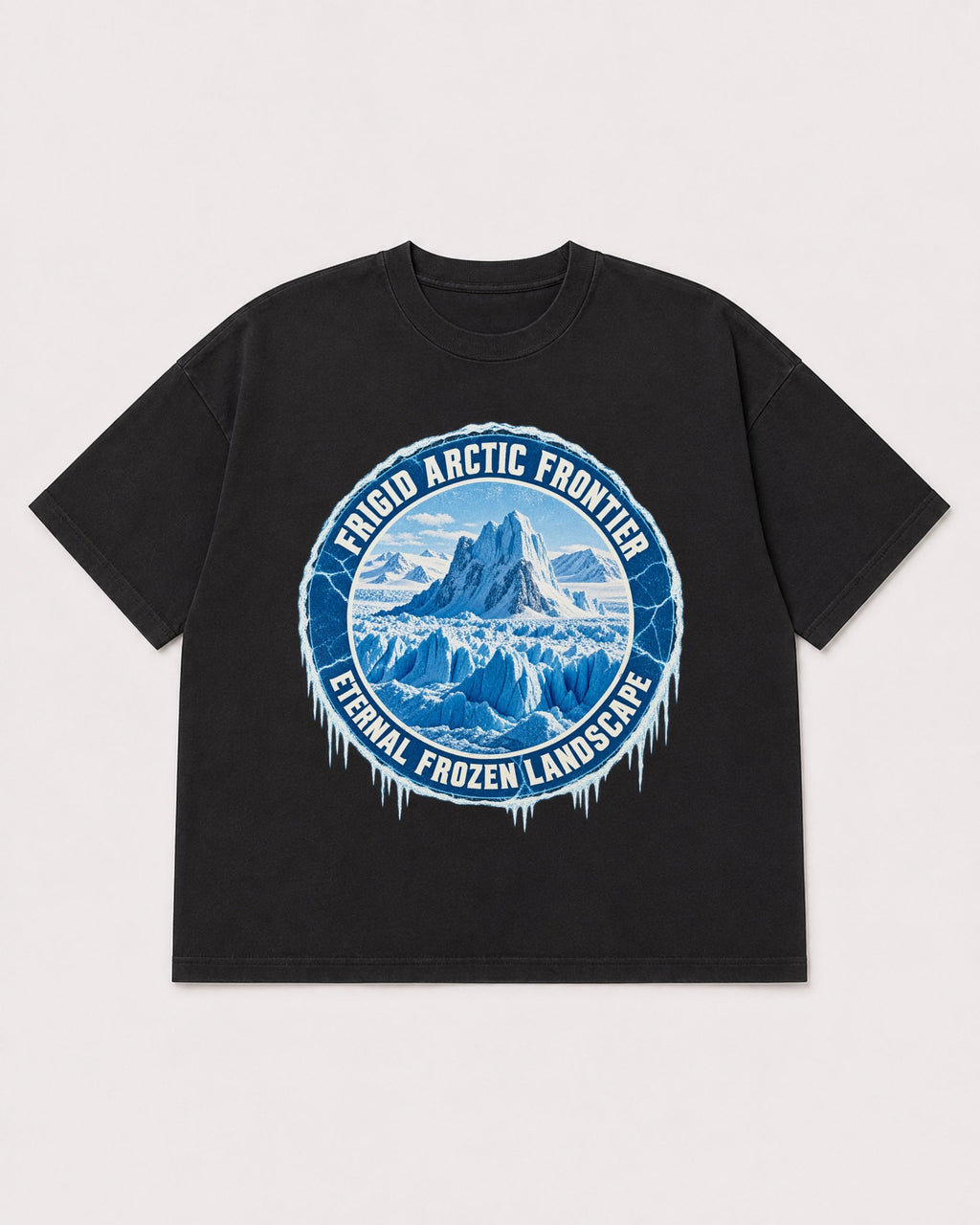 Mockup Boxy Heavyweight Tee Black product
