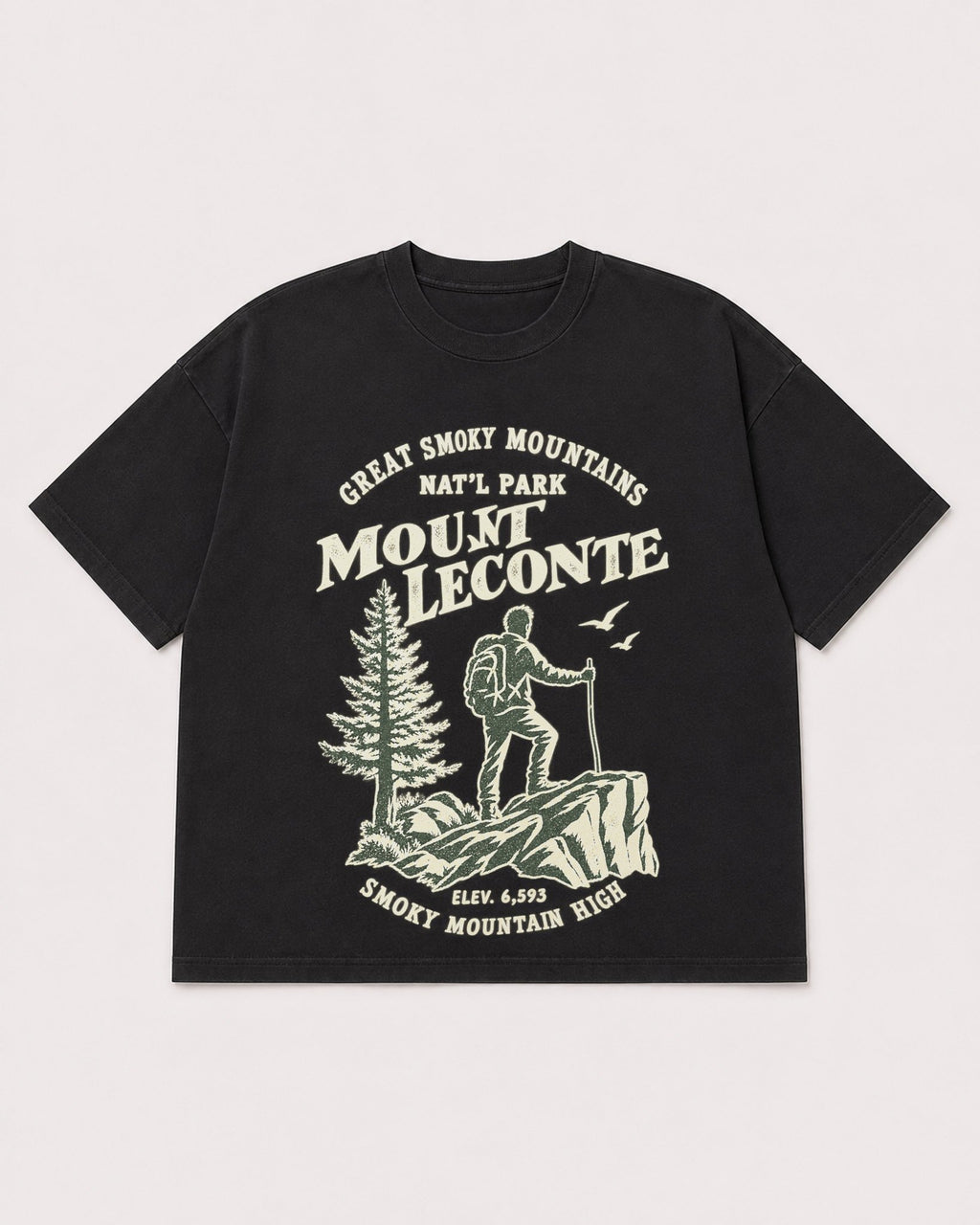 Mockup Boxy Heavyweight Tee Black product