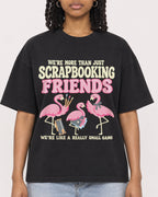 Mockup Boxy Heavyweight Tee Black female close-up 15