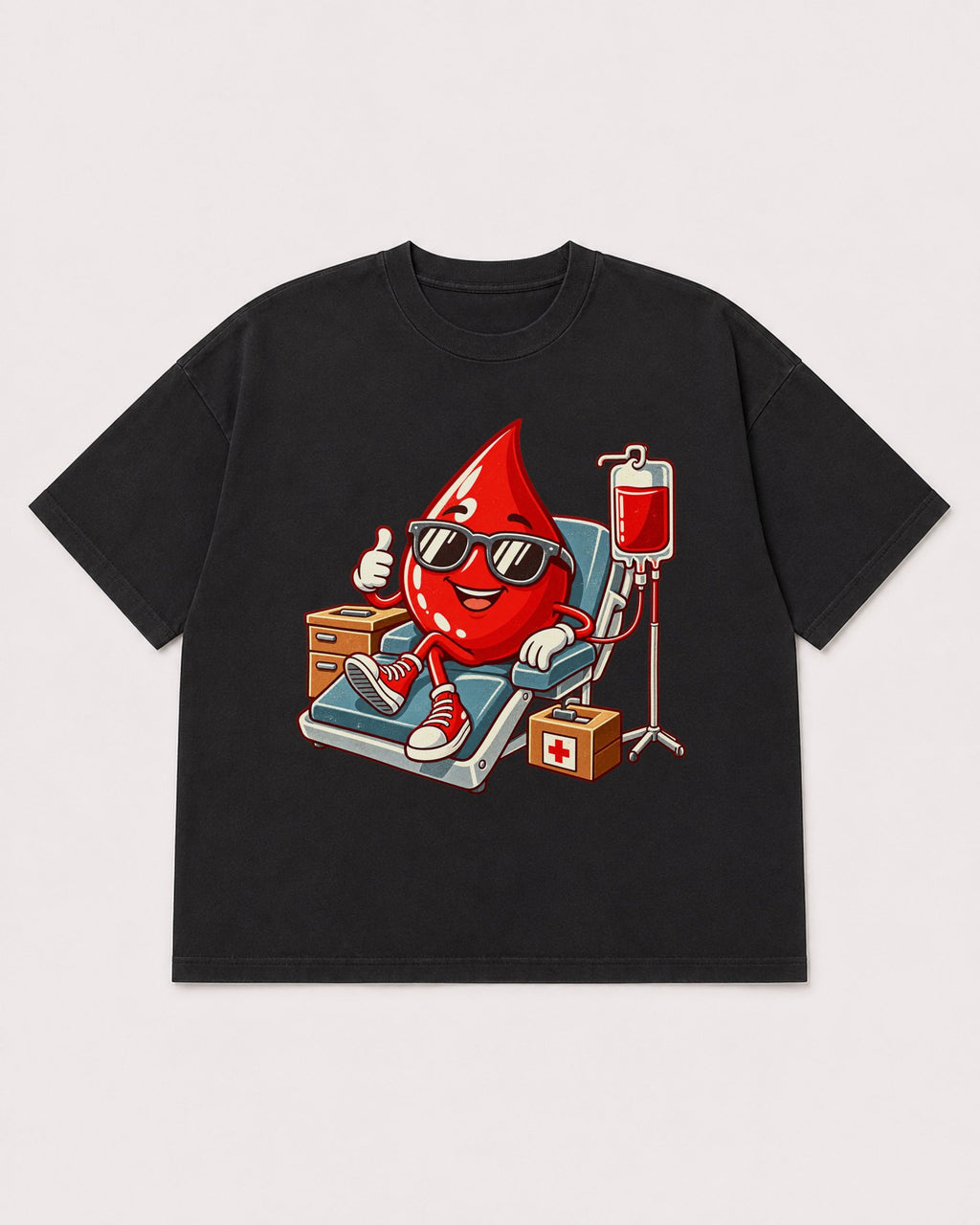 Mockup Boxy Heavyweight Tee Black product