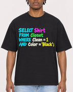 Mockup Boxy Heavyweight Tee Black male close-up 05