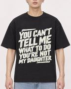 Mockup Boxy Heavyweight Tee Black male close-up 01