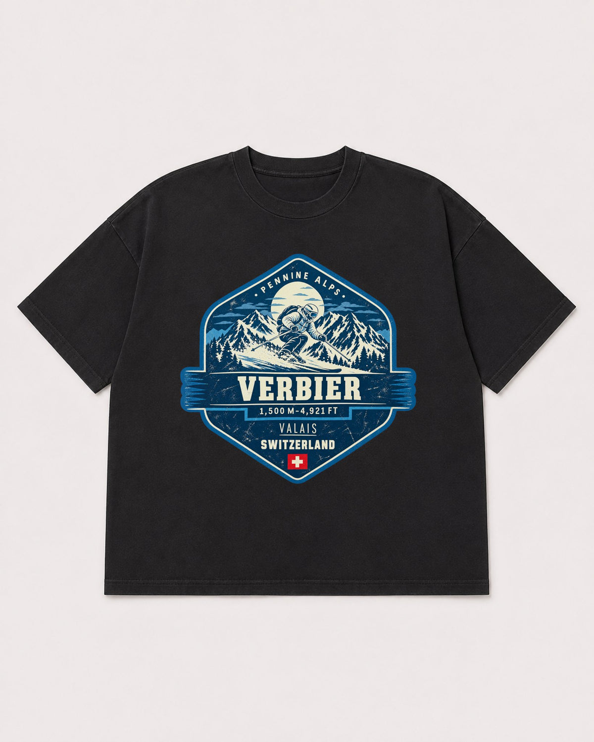 Mockup Boxy Heavyweight Tee Black product