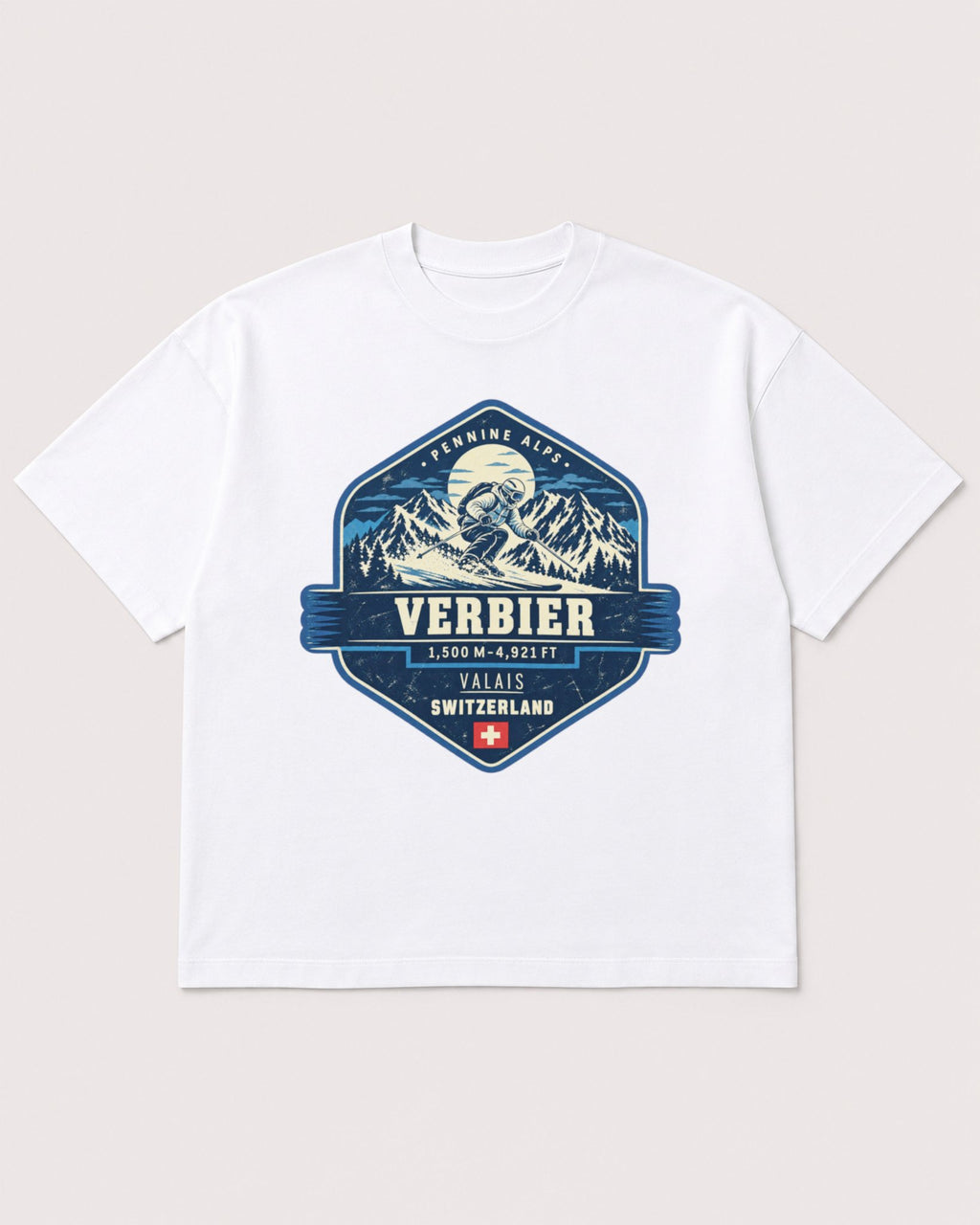 Mockup Boxy Heavyweight Tee White product