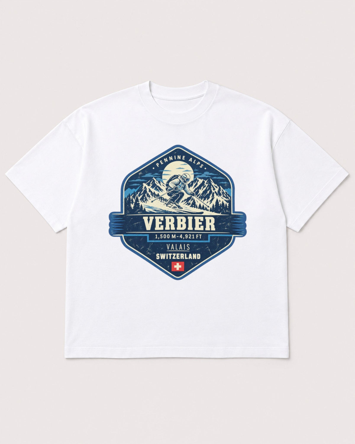 Mockup Boxy Heavyweight Tee White product