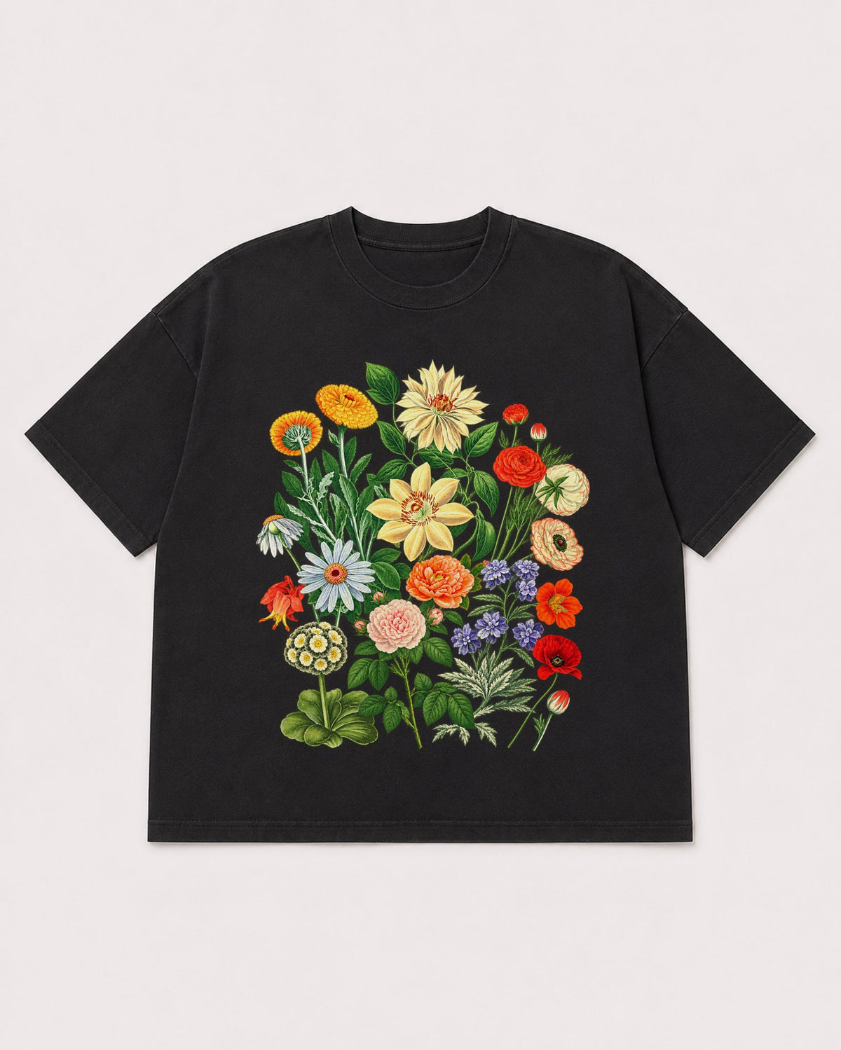Mockup Boxy Heavyweight Tee Black product