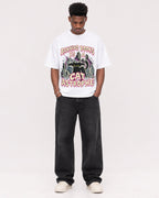 Mockup Boxy Heavyweight Tee White male full-body 15