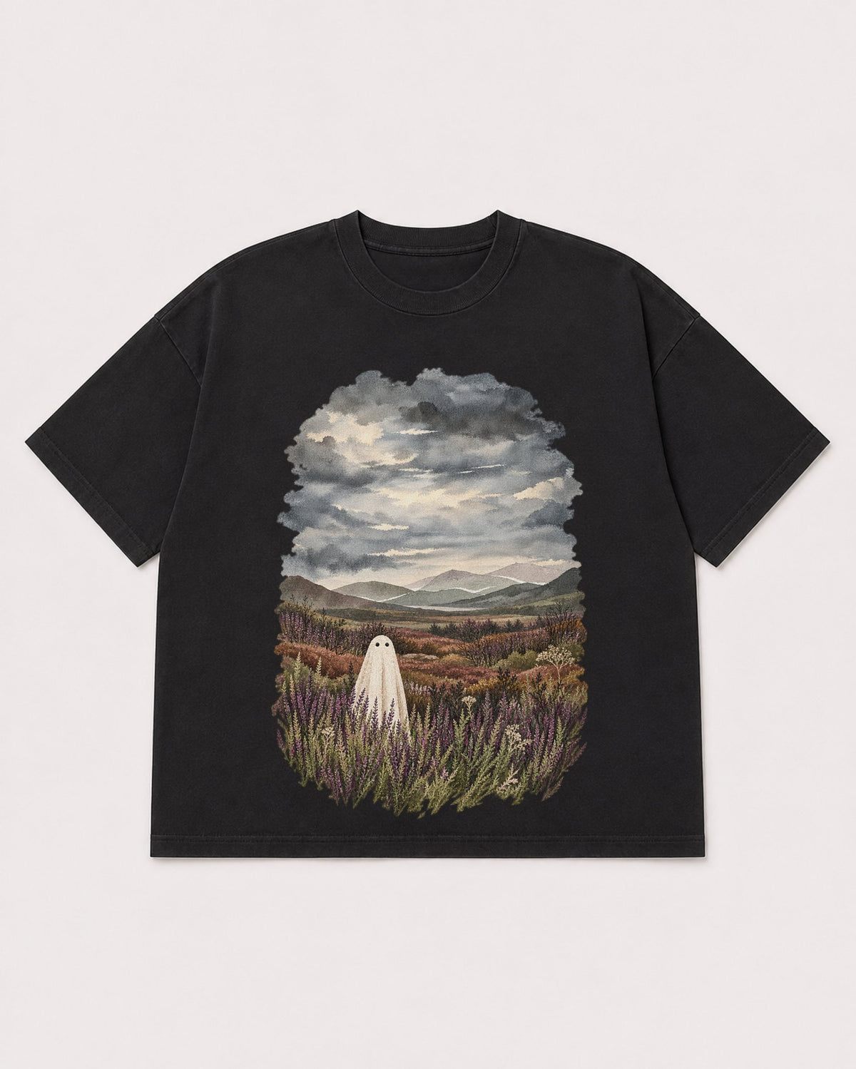 Mockup Boxy Heavyweight Tee Black product