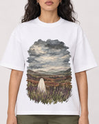 Mockup Boxy Heavyweight Tee White female close-up 07