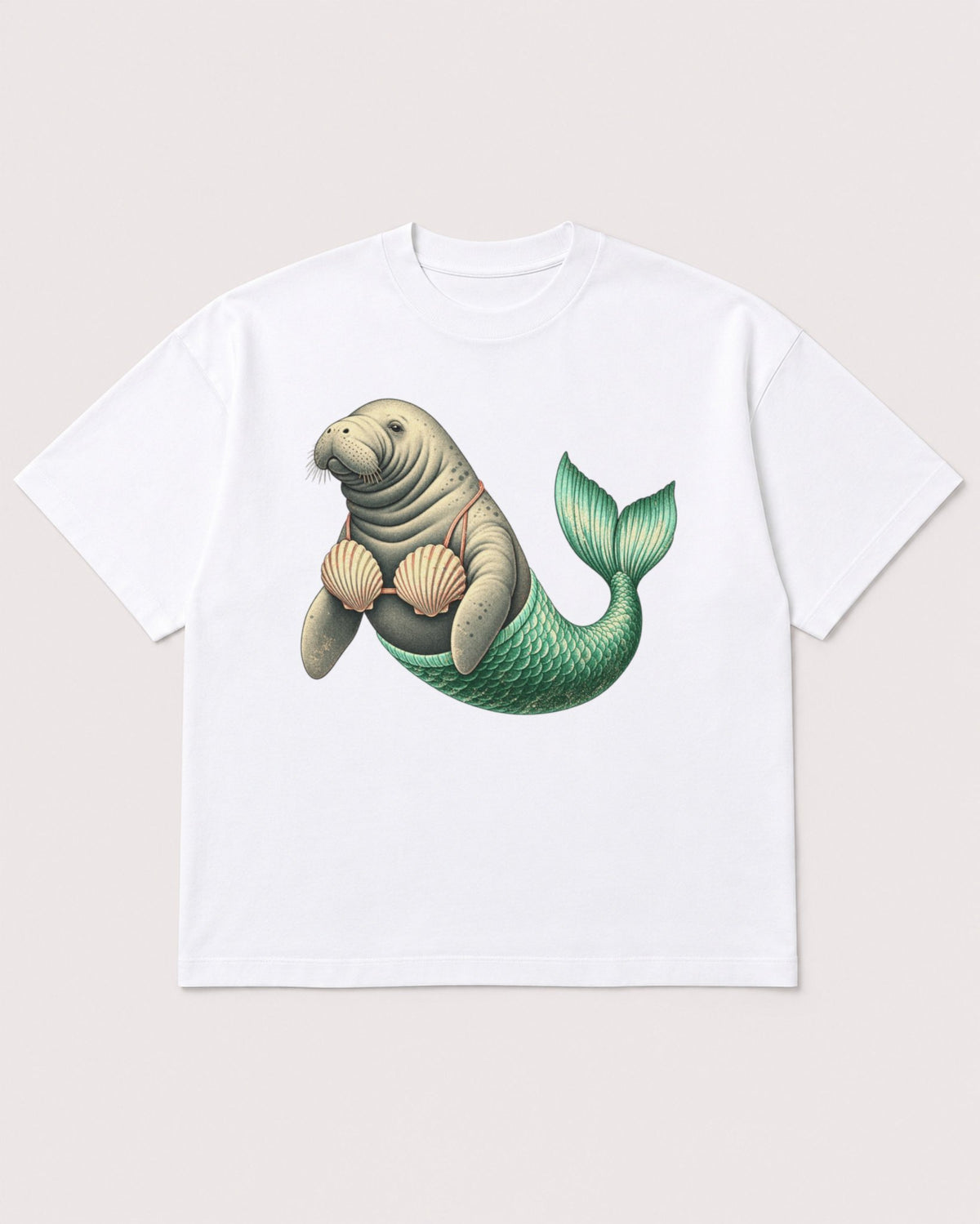 Mockup Boxy Heavyweight Tee White product