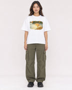 Mockup Boxy Heavyweight Tee White female full-body 02