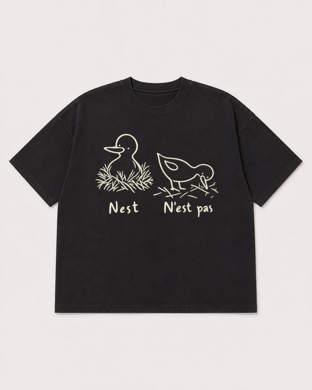 Mockup Boxy Heavyweight Tee Black product