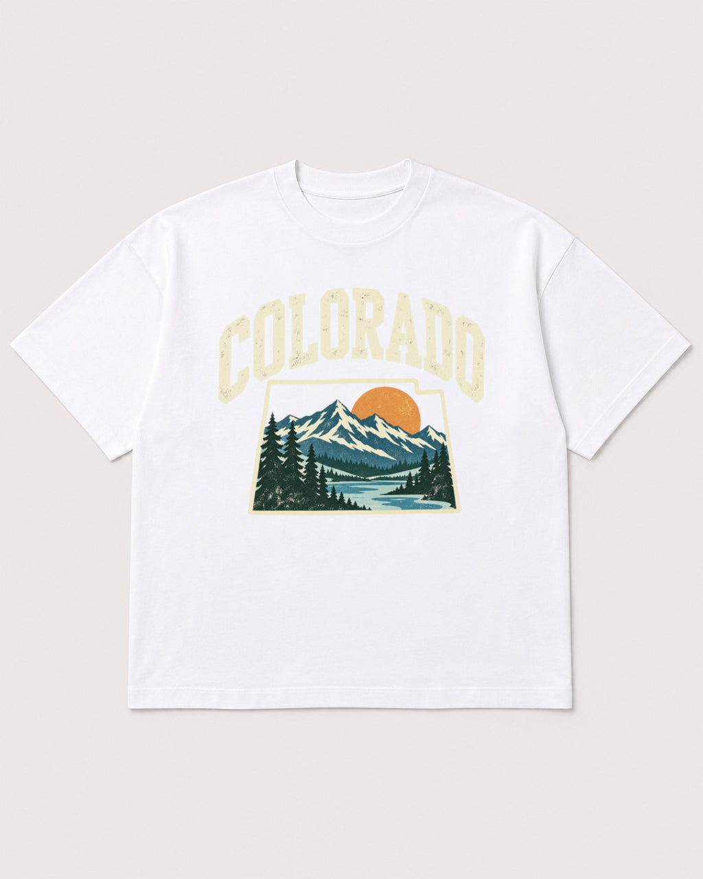 Mockup Boxy Heavyweight Tee White product
