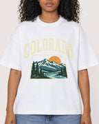 Mockup Boxy Heavyweight Tee White female close-up 05