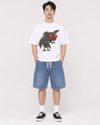 Mockup Boxy Heavyweight Tee White male full-body 13