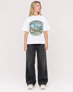 Mockup Boxy Heavyweight Tee White female full-body 08