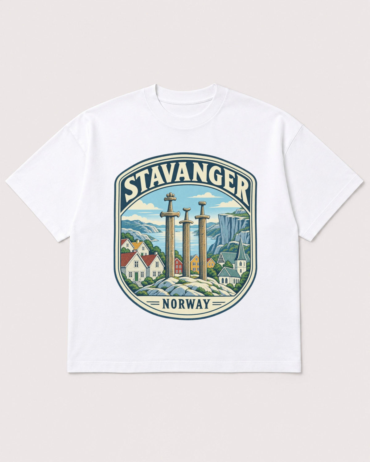 Mockup Boxy Heavyweight Tee White product