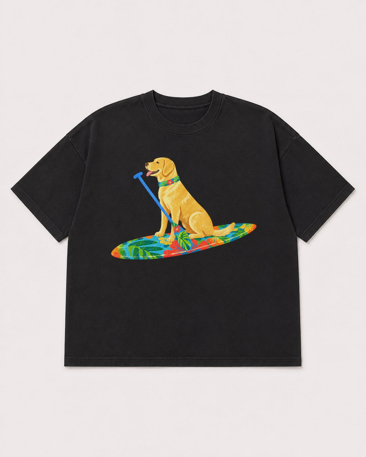 Mockup Boxy Heavyweight Tee Black product