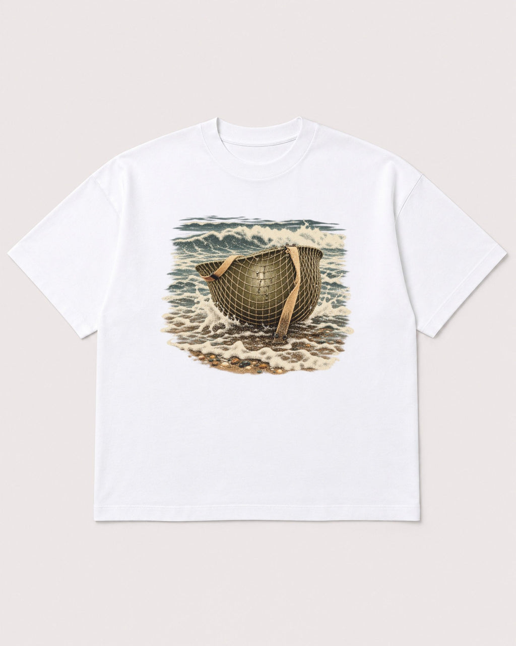 Mockup Boxy Heavyweight Tee White product