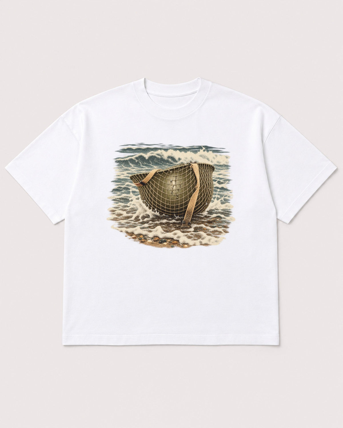 Mockup Boxy Heavyweight Tee White product