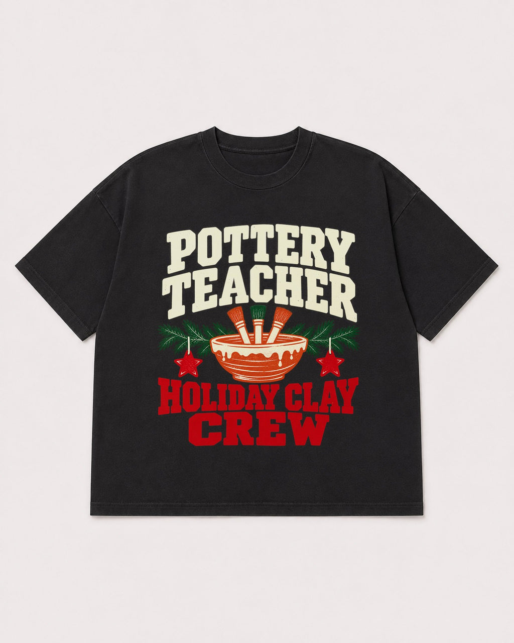 Mockup Boxy Heavyweight Tee Black product