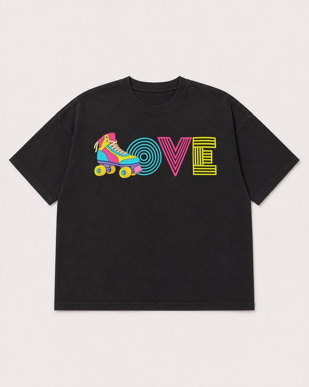 Mockup Boxy Heavyweight Tee Black product