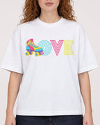 Mockup Boxy Heavyweight Tee White female close-up 09