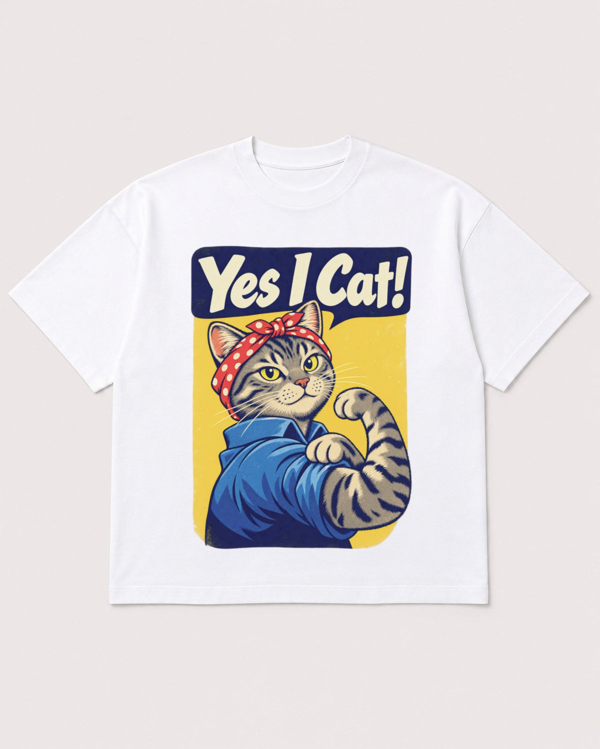 Mockup Boxy Heavyweight Tee White product