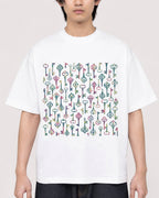 Mockup Boxy Heavyweight Tee White male close-up 11