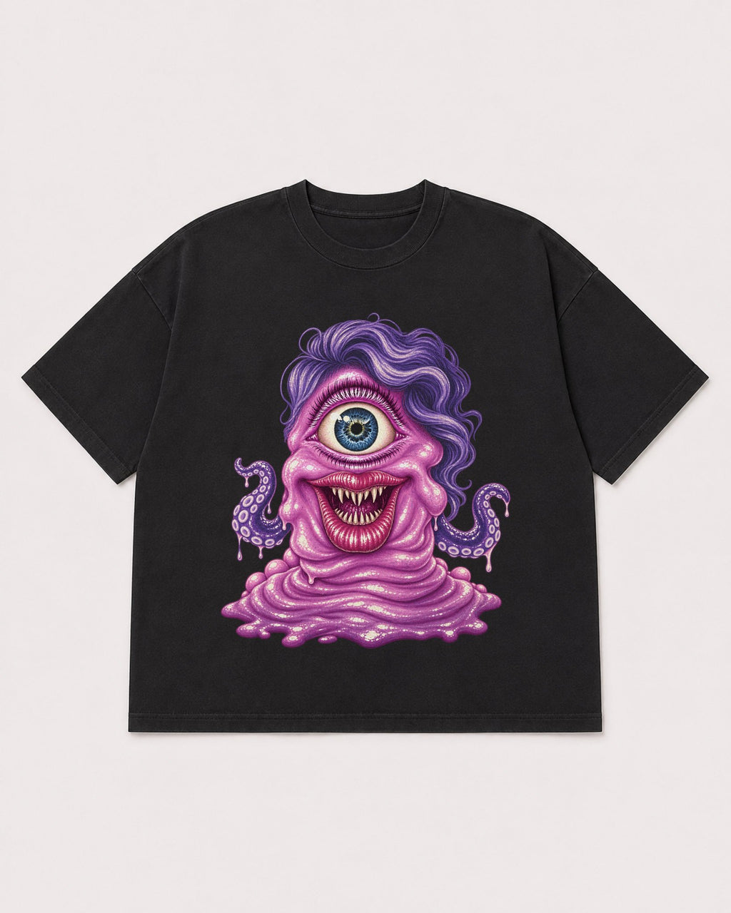 Mockup Boxy Heavyweight Tee Black product