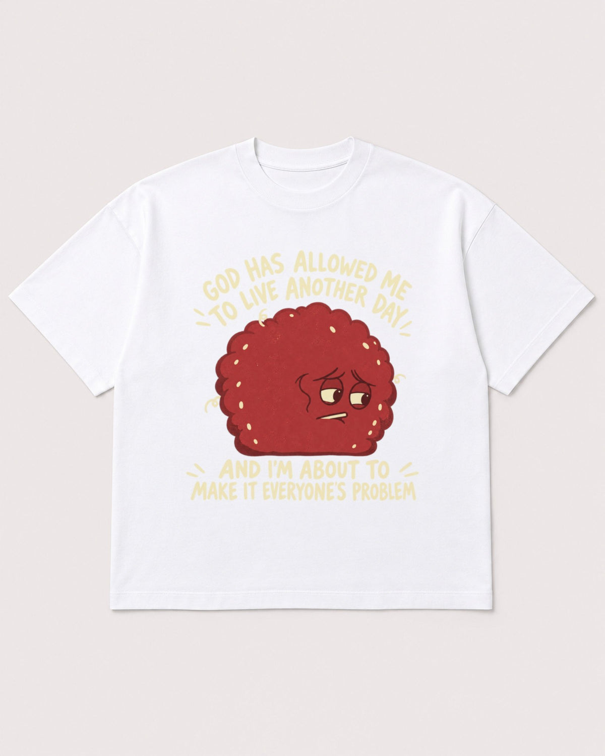 Mockup Boxy Heavyweight Tee White product